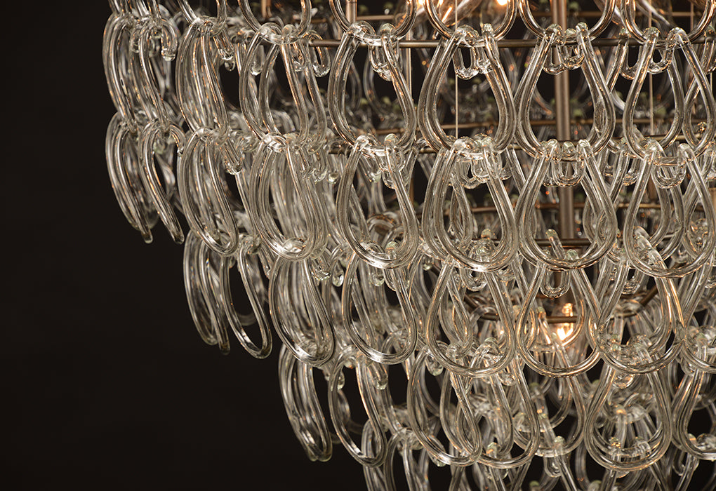 TESSA Glass Cristale Piccolo Chandelier