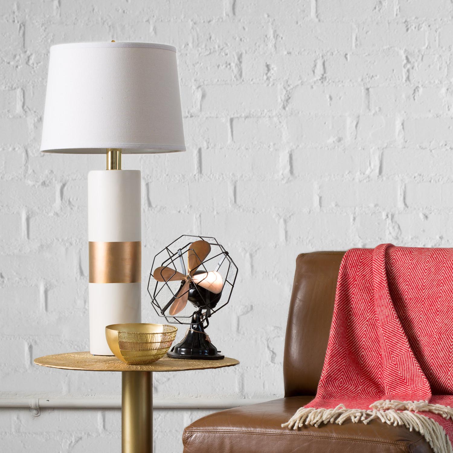 OBI Ceramic Gold Leaf Table Lamp – Luxe Light & Home